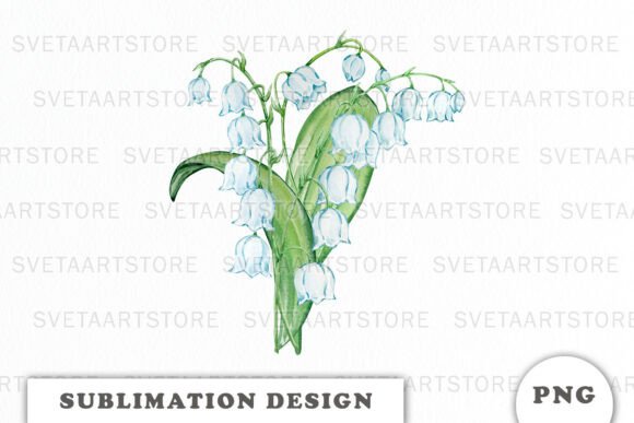 A Brand Designer’s Review of Watercolor Lily of the Valley Graphics