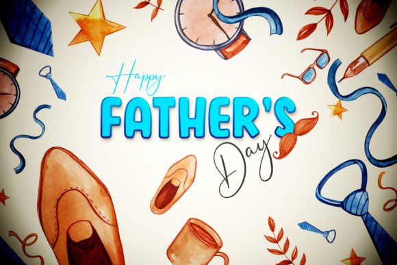 A Design Asset Review: Father's Day Watercolor Graphics