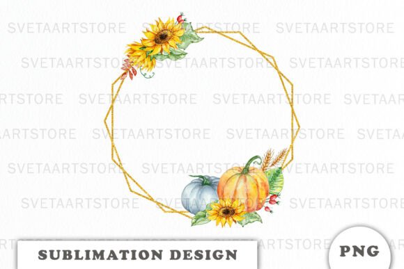 A Designer's Review: Autumn's Gold Watercolor Frame