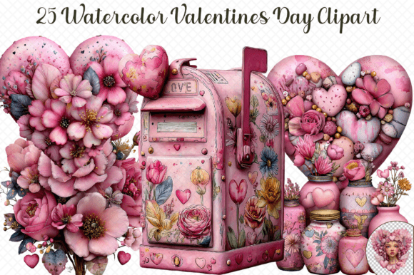 A Review of Valentine Watercolor Graphics for Branding