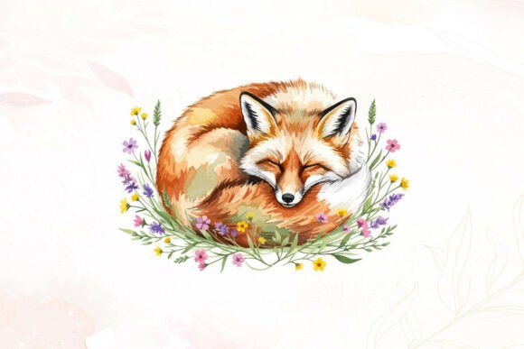 A Sleeping Fox Graphic for Artistic Branding