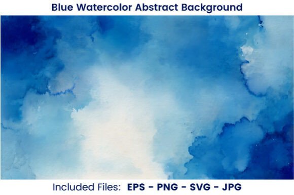 A Versatile Blue Watercolor Graphic for Handmade Projects