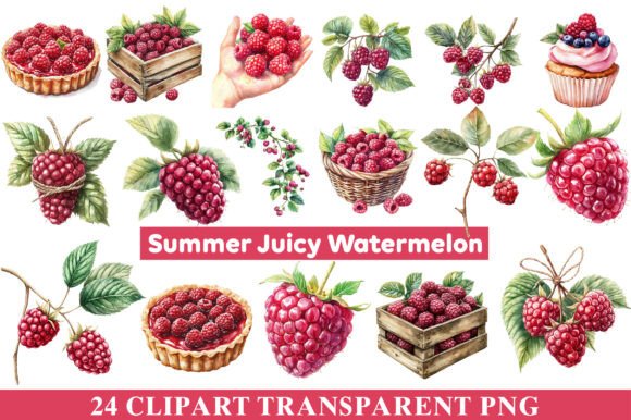 A Watercolor Raspberry Clipart Review for Content Creators