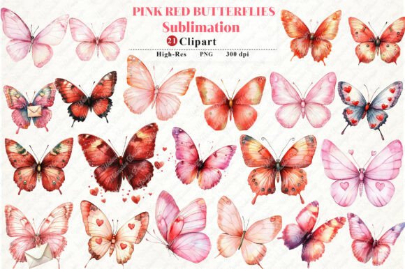 Beautiful Butterflies: My Crafting Review of Watercolor Clipart Graphics