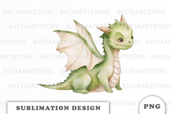 Elevating Content with a Cute Dragon Graphic Design Asset
