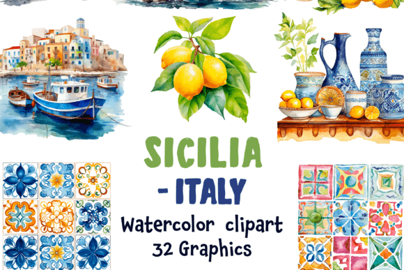 Review: Sicily Watercolor Clipart for Brand Design