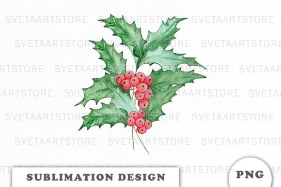 The Watercolor Holly Bouquet: A Seasonal Design Asset