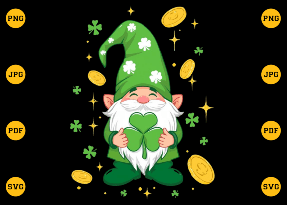 Watercolor Gnome Clipart for Commercial Graphics