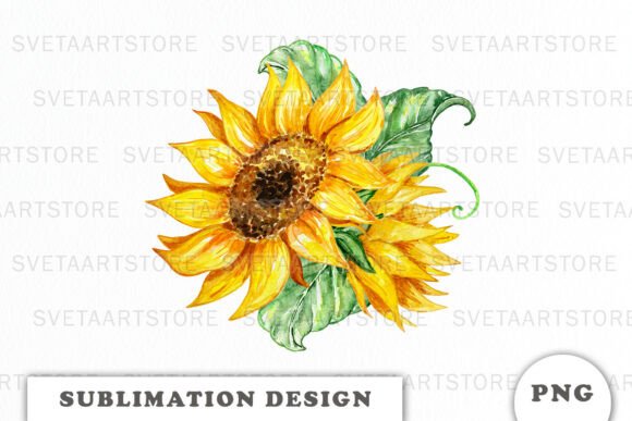 Watercolor Sunflowers Bouquet: A Graphics Asset Review